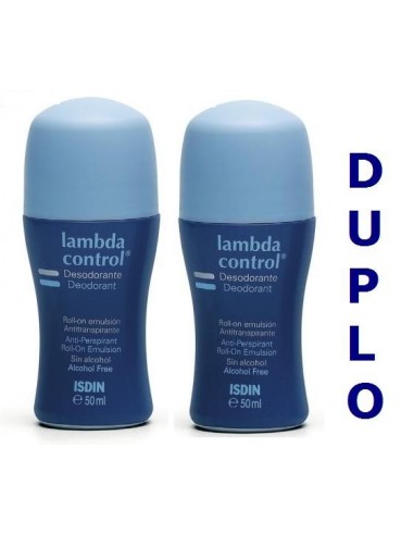 Isdin Lambda Control Desodorante Roll-on Sin Alcohol 2 x 50ml
