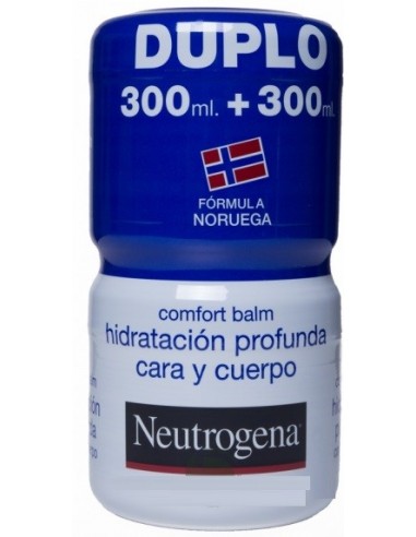 Duplo Neutrogena Comfort Balm Hidratacion Profunda Cara y Cuerpo 300 + 300 mL