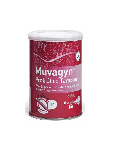 Muvagyn Probiotico Tampon Regular 9 Unidades