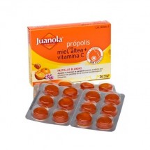 Juanola Propolis Miel Altea y Vitamina C 24 Pastillas Blandas