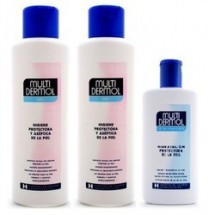 Multidermol pack 2 geles 750 mL + Leche Hidratante 250 mL