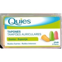 Tapon de Goma Quies de Colores 3 pares