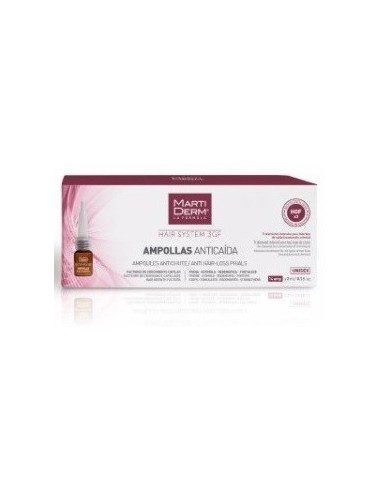 Martiderm Hair System 3GF Ampollas Anticaida 14 Unidades