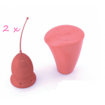 Copa Menstrual Talla S 2 Unidades + Esterilizador Enna Cycle