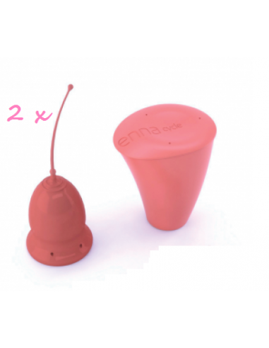 Copa menstrual Talla M 2 Unidades + Esterilizador Enna Cycle