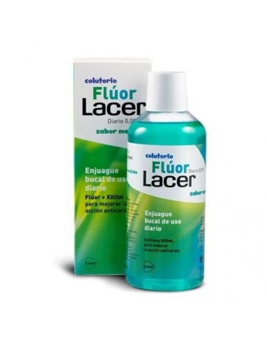 Fluor Lacer Diario Menta 0.05% 500 mL