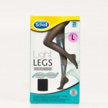 Scholl Media de Compresion Negra 20 Den Talla L