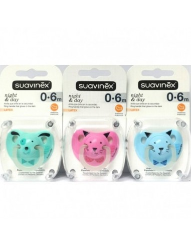 Suavinex Chupete  Noche Latex 0-6 Meses
