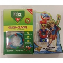 Relec Pulsera Antimosquitos Click Clack Reloj Supergirl