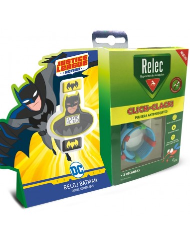 Relec Pulsera Antimosquitos Click Clack Reloj Batman