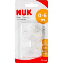 Nuk Tetina Silicona Talla 1 Orificio M First Choice  2 Unidades