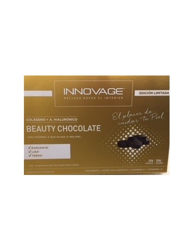 Innovage Beauty Chocolate Colageno+Ac.Hialuronico+Vit A y C 120 comprimidos